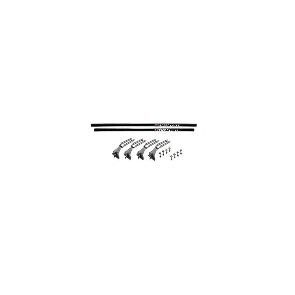 Roof Rack Direct Fit - With (1) 51" Crossbars (1) 48" Crossbar/ Brackets - EXP8-00-9657-BK